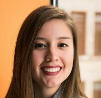Victoria Lawson, CFO som leder ett finansiellt handelsbolag, porträtt